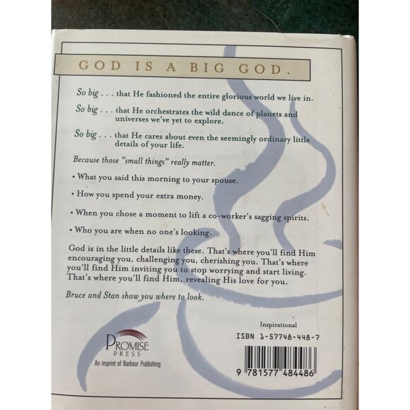 "God Is In The Small Stuff" Hardcover Book By Bruce & Stan - Picture 6 of 6